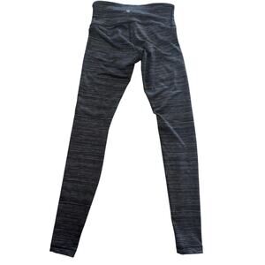 Lululemon Striped Leggings Size 6 workout pants black stripes